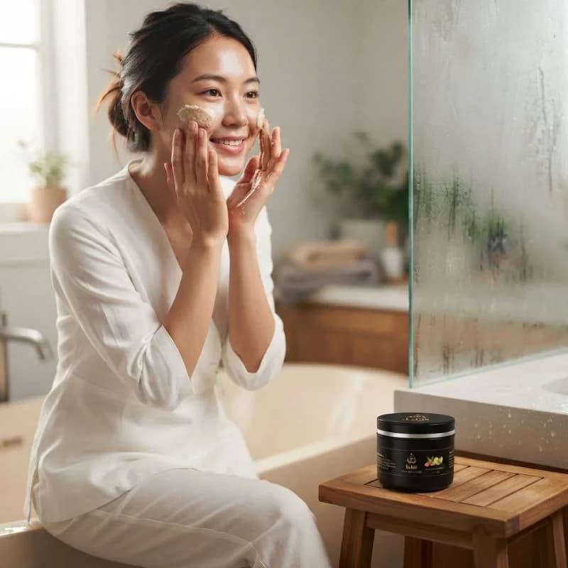 3S Lulur Black  With Niacinamide Body Scrub | Brightening & Exfoliating Body Scrub for Smooth, Soft-Looking Skin | 150g
