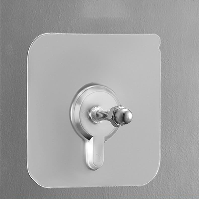 4 PCs Punch-Free Screw Hanger | Non-Marking Wall Hook Stickers | Heavy-Duty Picture & Decor Holder