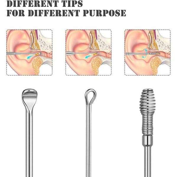6-Piece Ear Wax Cleaning Kit |  Portable & Easy to Use