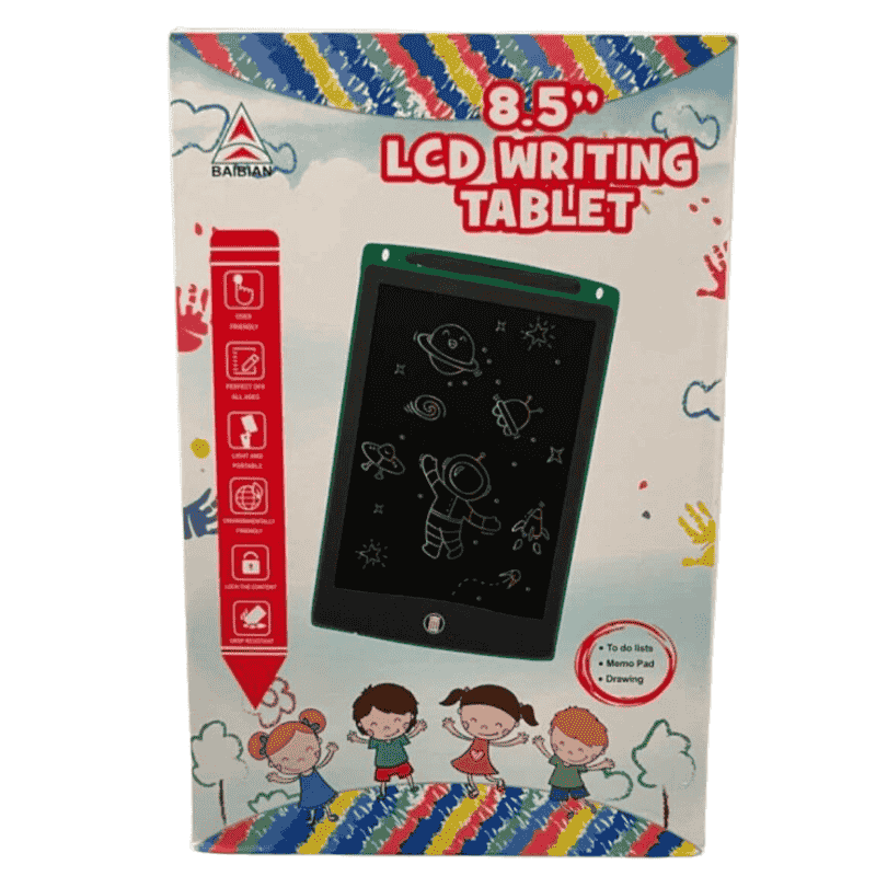 8.5-Inch Multi-Color LCD Writing Tablet | Premium Quality  | Reusable Drawing & Note-Taking Tool for Kids  | Random Colors