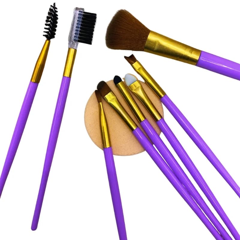 9 PCS Makeup Brush Set | Professional Beauty Tools for Foundation, Blending, Contouring & Eyeshadow | Soft Synthetic Bristles | Pink
