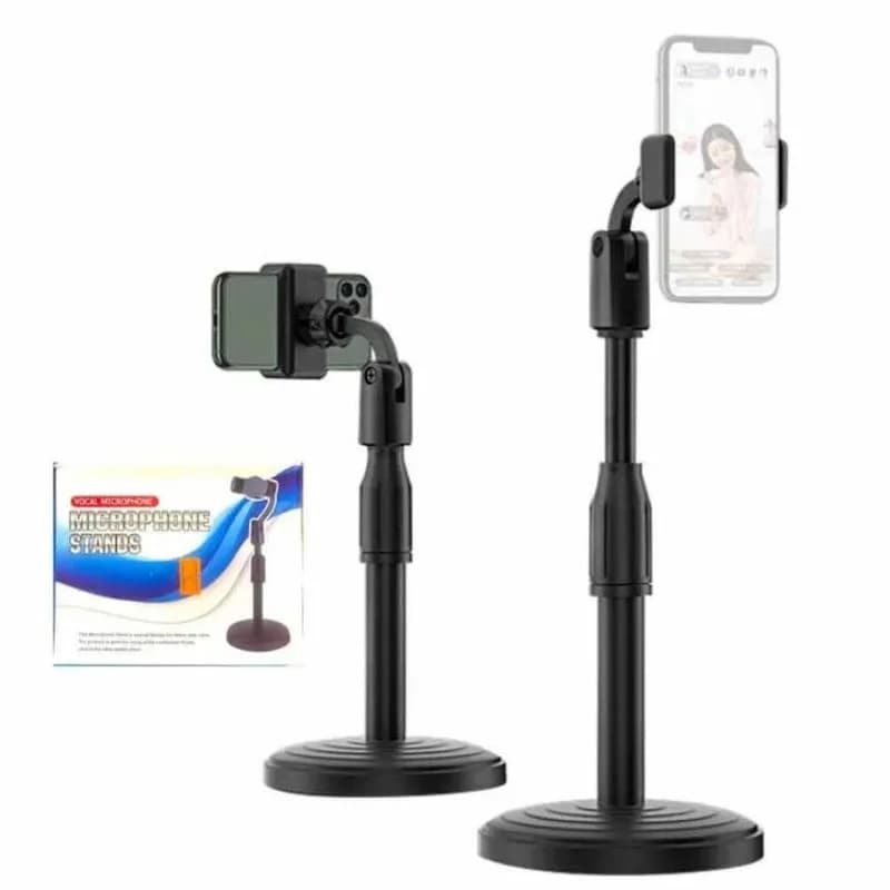 Adjustable Mobile Phone Stand with Flexible Gooseneck Arm | For Recording, Live Streaming & Video Calls | Stable Desk Mount Stand