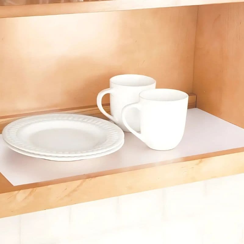 Anti-Slip Fridge & Shelf Mat | Waterproof Washable Liner for Kitchen Drawers Cabinets | Brown
