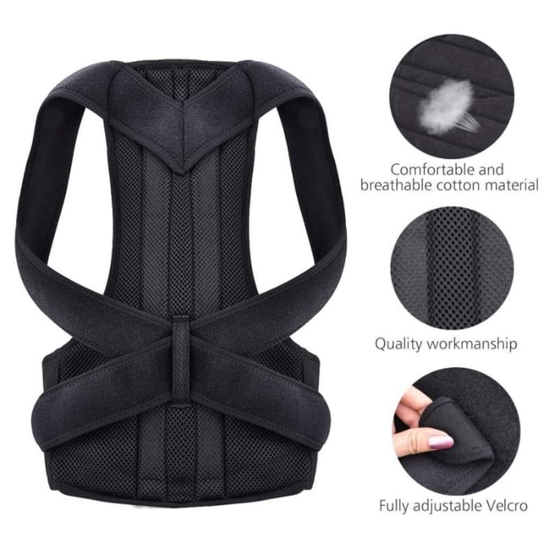 Back Pain Relief Posture Corrector Belt | Adjustable Support for Spine, Shoulder & Lumbar Alignment | Large