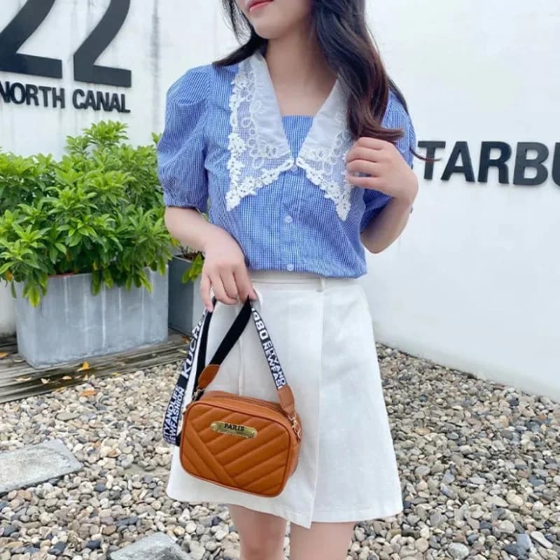 Brown  Leather Handbag for Girls & Women | Stylish Shoulder & Crossbody Bag | Daily Use & Gift