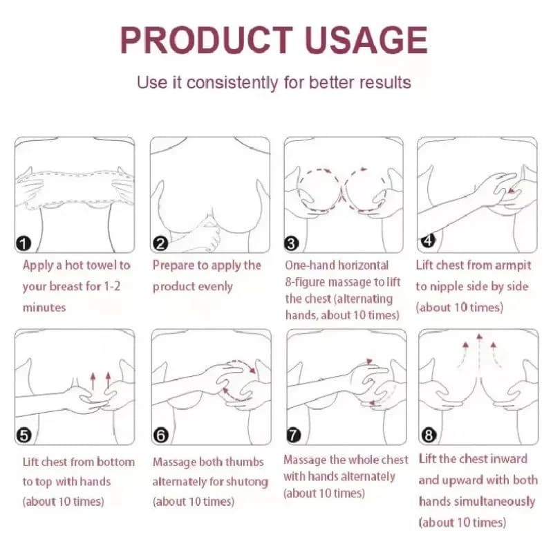 Daqan Papaya Extract Breast Enlarging Cream  | Organic Breast Enhancement & Skin Elasticity Booster