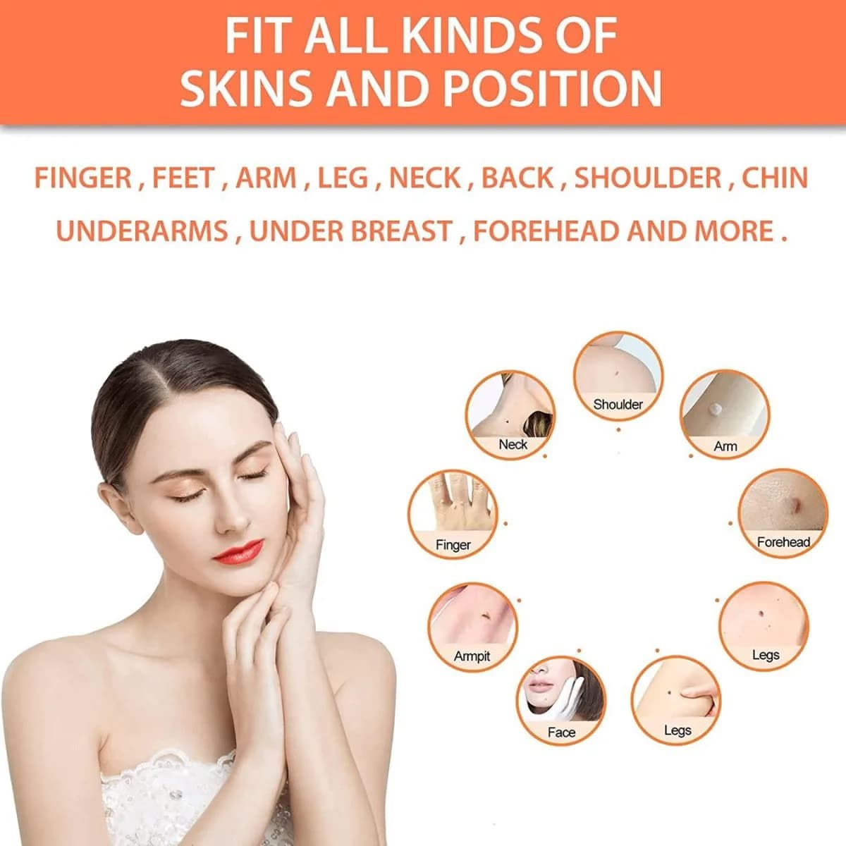 DermaSmooth Skin Tag Remover Patch |  Fast, Safe & Painless Skin Tag & Mole Removal | Nano-Microneedle Technology | 72 Patches