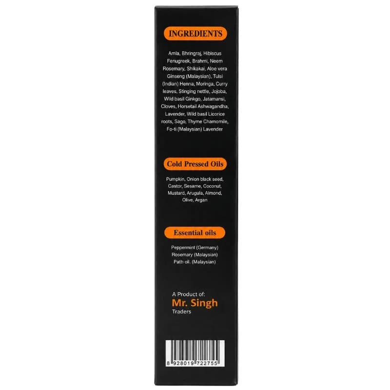Desi Khazanay Regrowth Hair Oil | Herbal Hair Growth Oil with 25+ Herbs, Cold-Pressed Oils & Essential Oils | Scalp Nourishment & Hair Care | For Men & Women