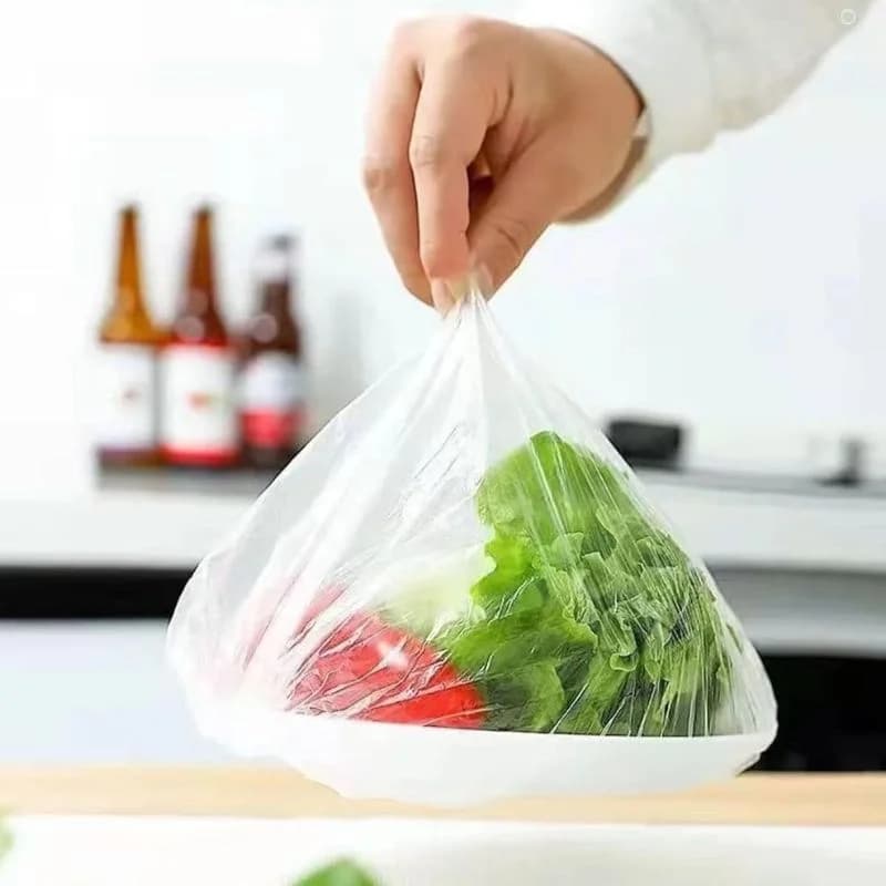 Disposable & Reusable Elastic Food Covers | Transparent Bowl & Plate Covers | Stretchable Dustproof Food Storage Covers | Kitchen Freshness Protector | 100Pcs