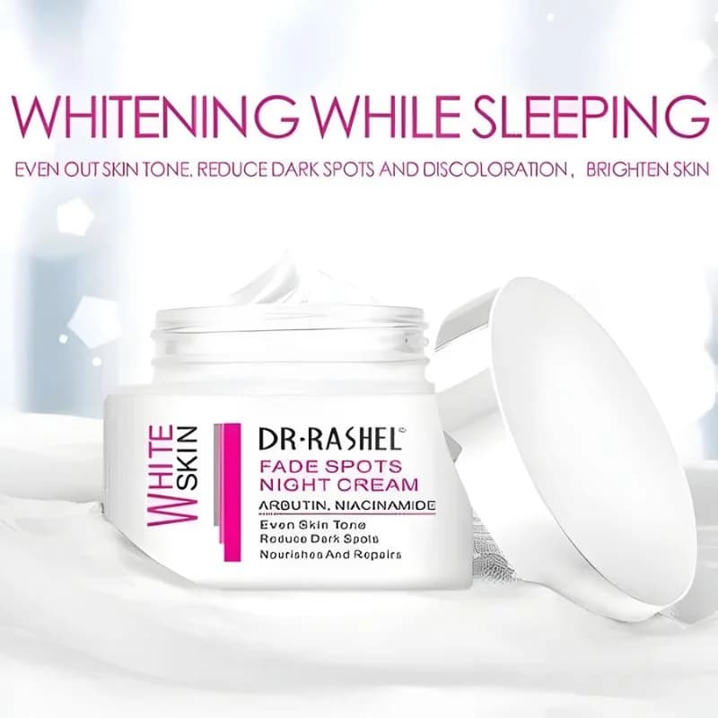 Dr. Rashel White Skin Fade Spots NIGHT Cream | Brightening & Hydrating Night Formula with Arbutin & Niacinamide | Imported