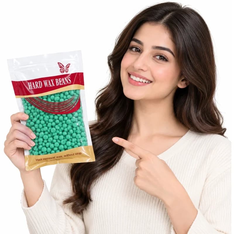 Hard Wax Beans  | Painless Hair Removal Wax Beads for Body & Facial Hair | Random flavour | 100g