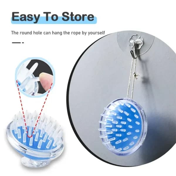 Head Scalp Massage & Shampoo Brush | Soft Silicone Bath Brush | Deep Cleansing & Relaxing Scalp Care | Random Colors
