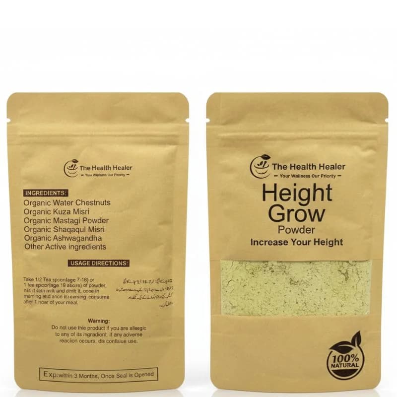 Health Healer Height Growth Powder 100g | Ayurvedic Herbal Supplement for Teens & Adults