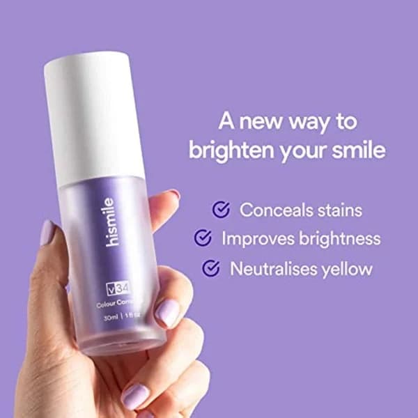 Hismile V34 Color Corrector Serum | High Quality |  Instant Teeth Brightening Solution | 30ml