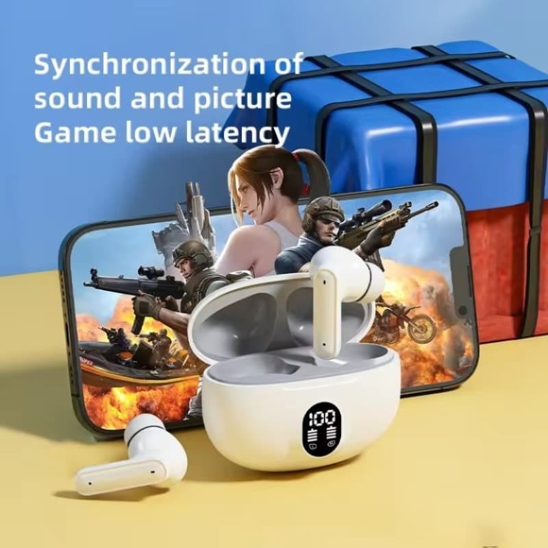 M04 TWS Wireless Earbuds Bluetooth 5.3 | LED Display | Bass Sound & Fast Charging