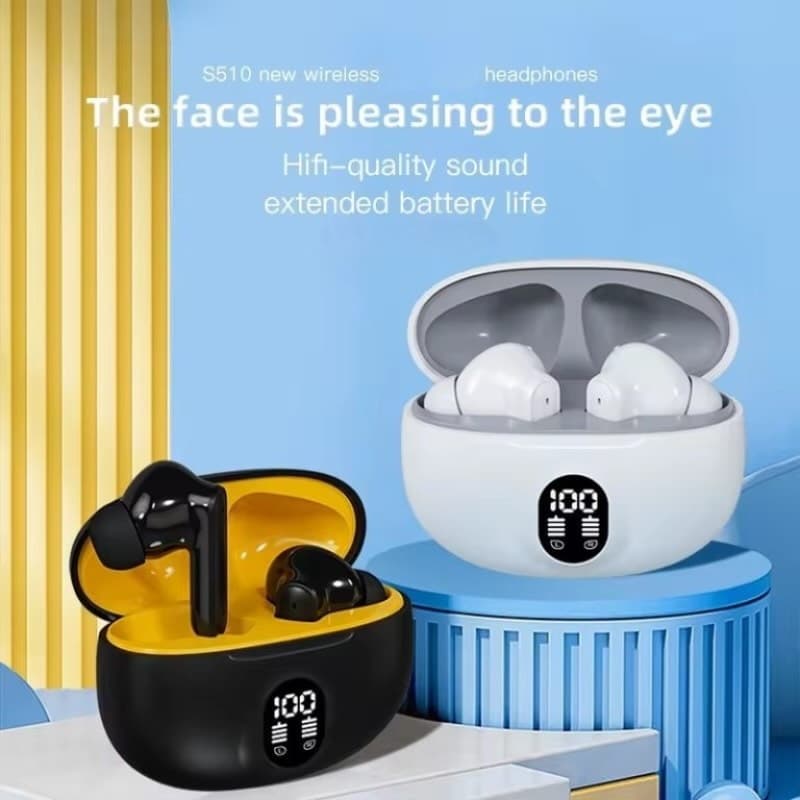 M04 TWS Wireless Earbuds Bluetooth 5.3 | LED Display | Bass Sound & Fast Charging