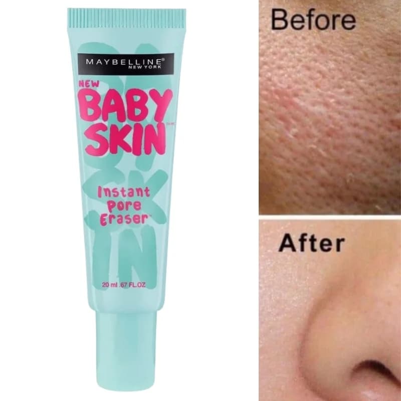 Maybelline Baby Skin Instant Pore Eraser Primer | Matte & Poreless Makeup Primer | Lightweight Pore-Blurring Formula | 22 ml