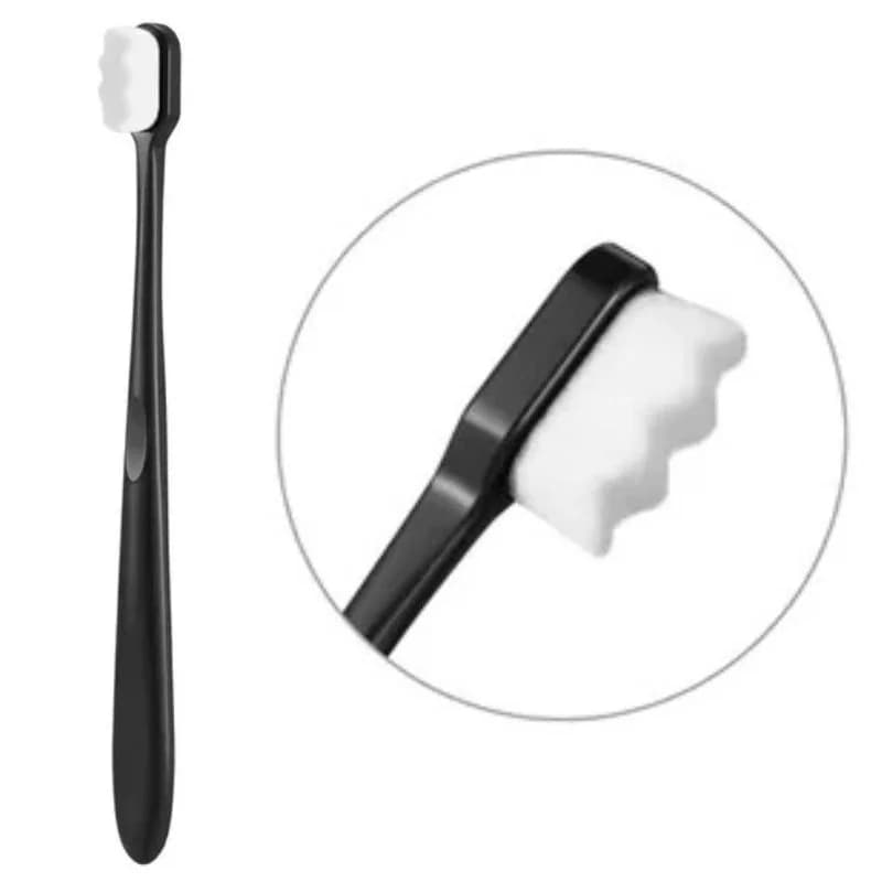 Nano Toothbrush with Travel Case | Ultra Soft Micro-Nano Bristles | For Sensitive Gums, Adults & Kids | Parrot Color