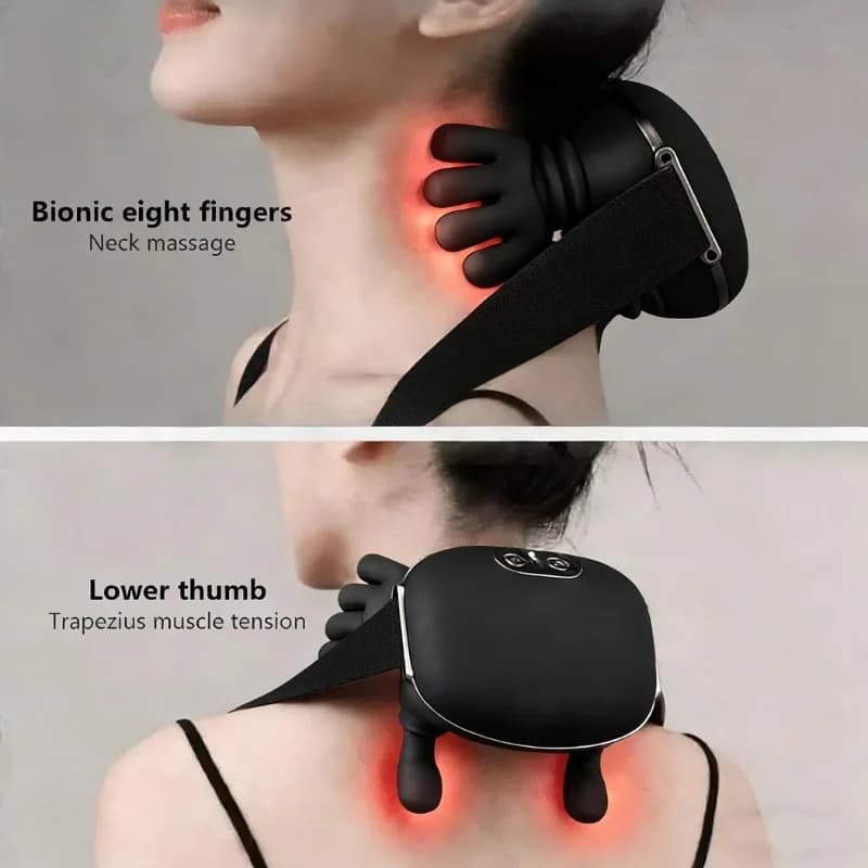 Neck & Shoulder Kneading Massager | Model BLD- 893 | Wireless Shiatsu Deep Kneading Massager with Heat | For Neck, Shoulders, Back & Body Relaxation