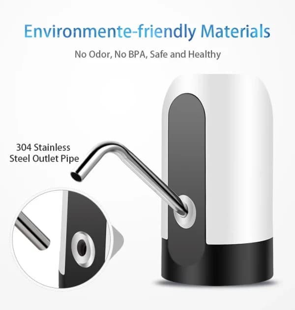 Portable Electric Automatic Water Pump & Dispenser | USB Rechargeable, Hygienic, Easy-to-Use