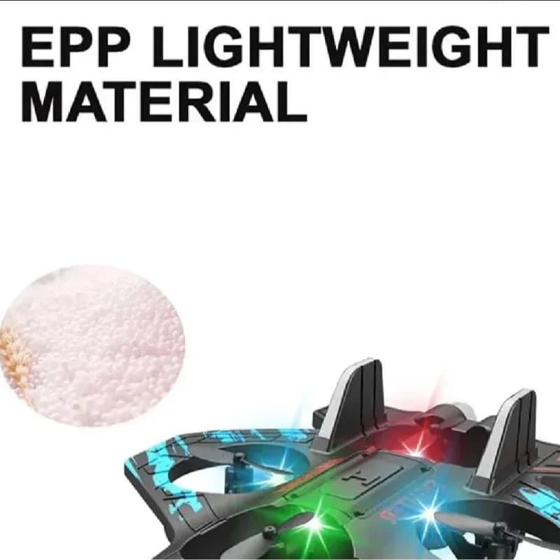 Premium RC Fighter Jet Plane 2.4 | Remote Control Foam Airplane Toy with Lights & 3D Stunt Glider