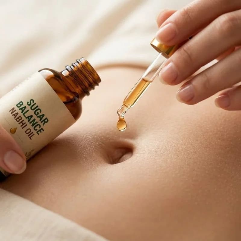 Sugar Balance Nabhi Oil | Herbal Belly Button Massage Oil | Ayurvedic-Inspired Navel Care Oil |  30ml