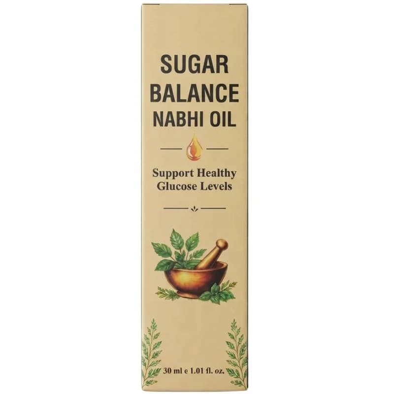 Sugar Balance Nabhi Oil | Herbal Belly Button Massage Oil | Ayurvedic-Inspired Navel Care Oil |  30ml