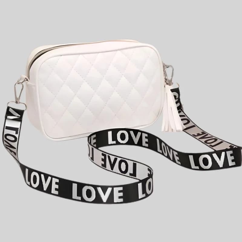 White Leather Handbag for Girls & Women | Stylish Shoulder & Crossbody Bag | Daily Use & Gift