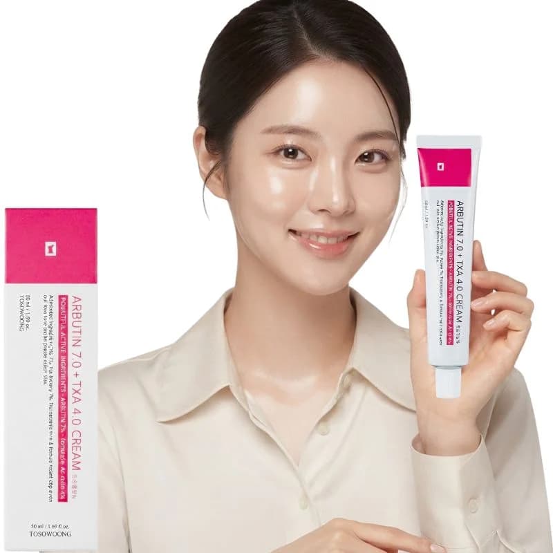 Arbutin 7% + Tranexamic Acid 4% Cream | Brightening Moisturizer for Dark Spots, Uneven Tone & Hydration | 50g