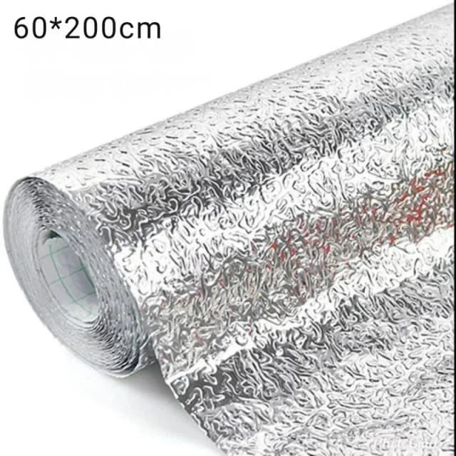 Silver Foil | Marble Sheet Sticker 60x200cm | Waterproof Self-Adhesive PVC Wallpaper for Furniture Walls